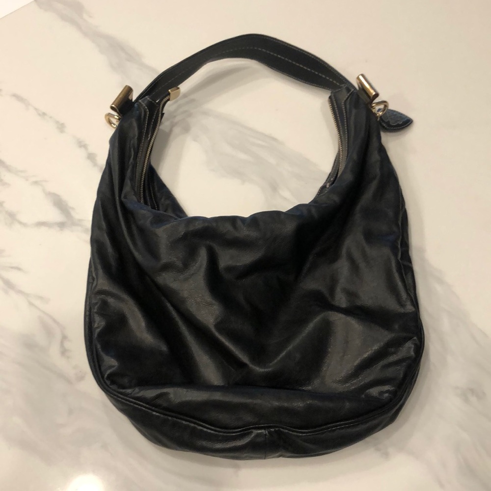 Black Leather Gucci Purse